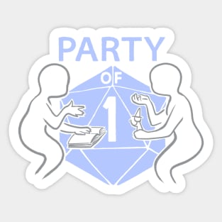 Party Of One Logo Sticker